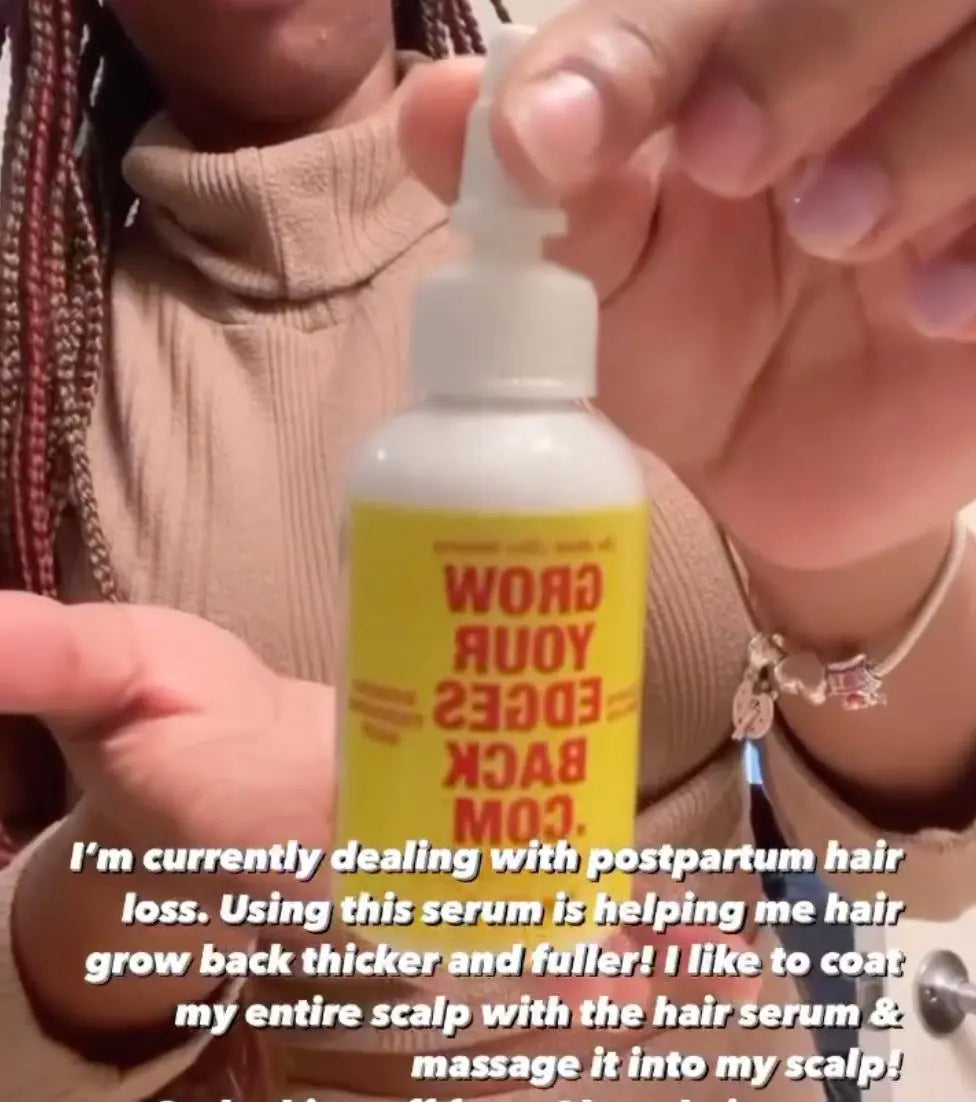 Grow Your Edges Back Full Hair & Edge Growth Bundle w/ FREE Edge Brush