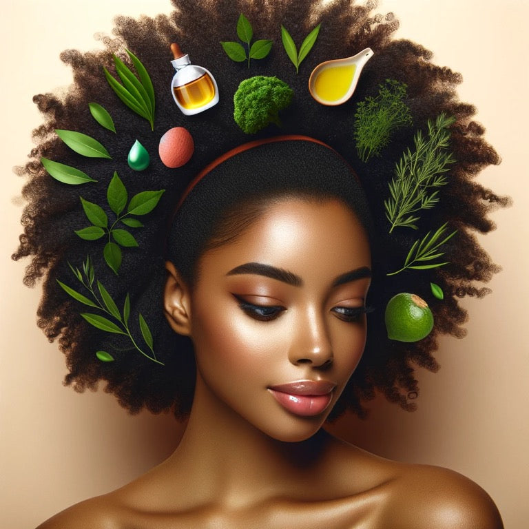 DIY hair treatment sweet potato pumpkin growth oil Auntie Angie — GYEB Black woman natural hair