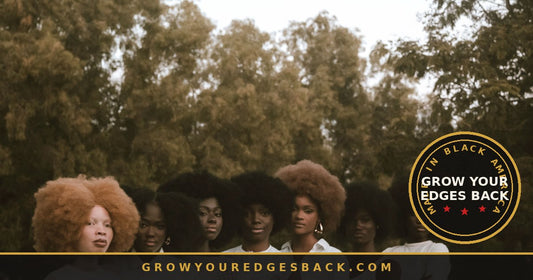 Black women with healthy laid edges and braids - Grow Your Edges Back