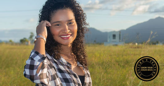 Latina woman with textured curly hair — Grow Your Edges Back Cultura y Textura
