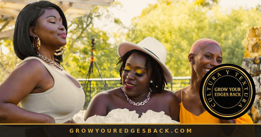 Afro-Latina women celebrating natural curly and kinky hair together - Grow Your Edges Back