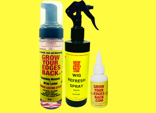 Wig Refresh Essentials (Wig Refresh Spray + Edge Control) w/ FREE Edge Brush