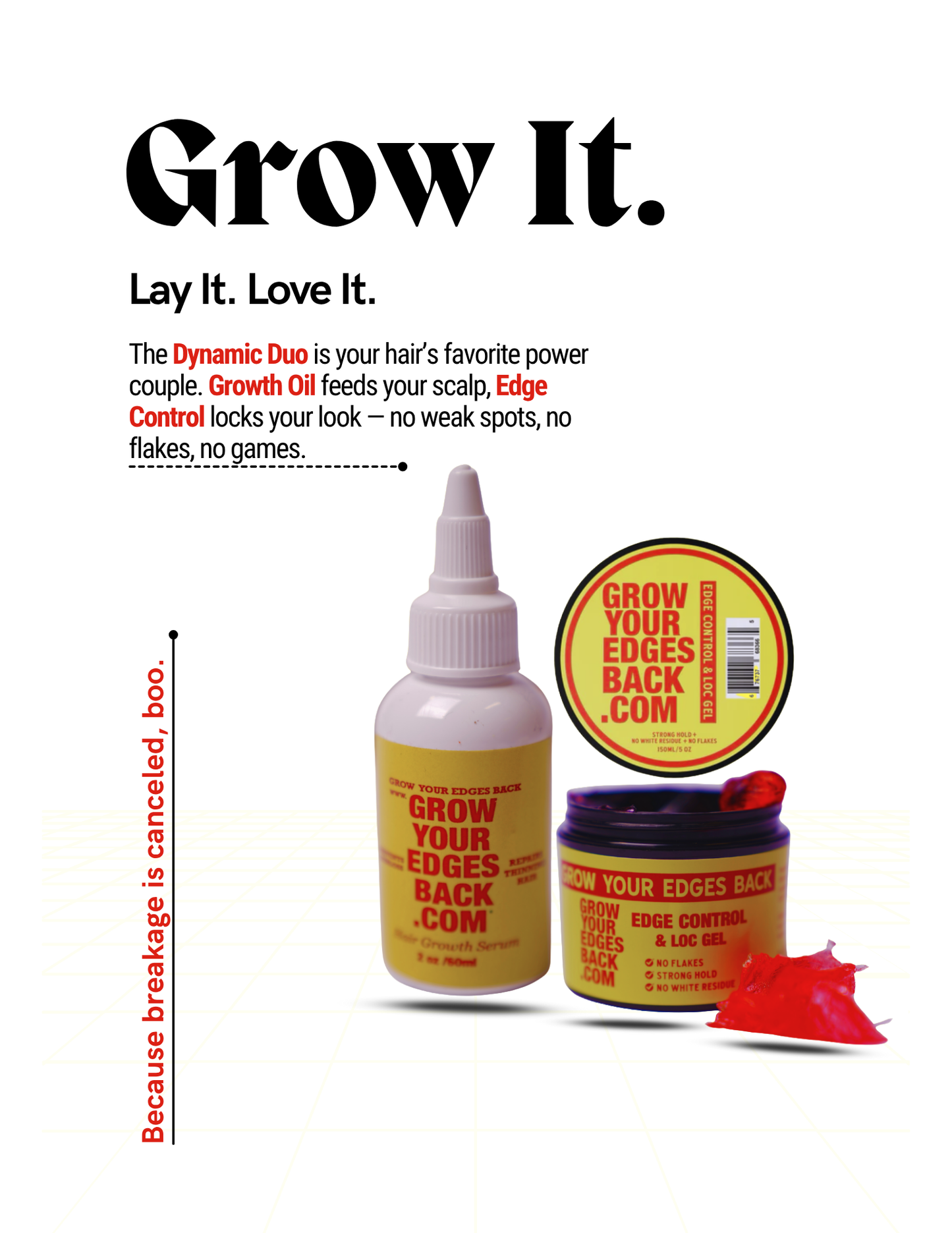 Dynamic Duo (Edge Control & Growth Oil) w/ FREE Edge Brush