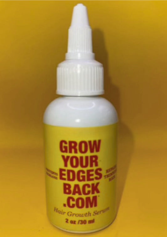 Grow your edges back hair oil. 2 oz bottle. Great for growing edges back, bald spots, and hairlines 