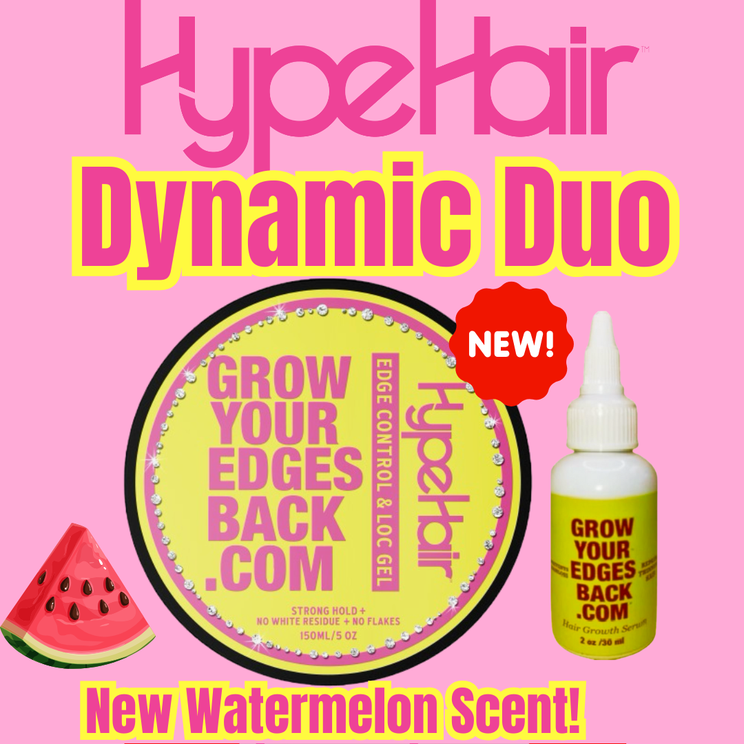 Hype Hair - Dynamic Duo - (Pink Edge Control & Growth Oil)