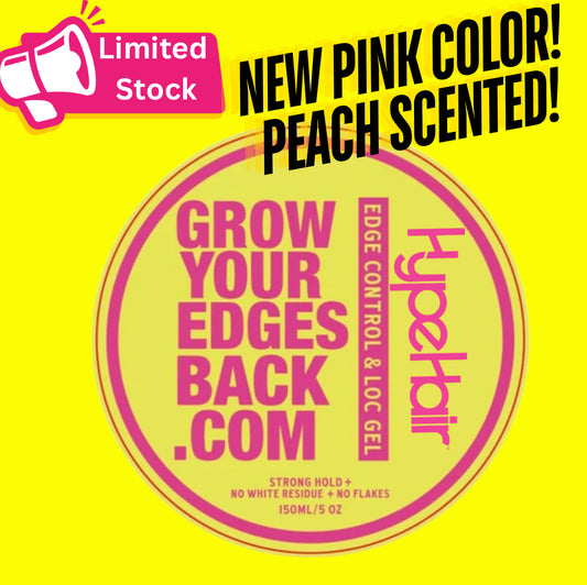 Hype Hair (PINK) Edge Control - Limited Edition (Peach Scent) Grow Your Edges Back