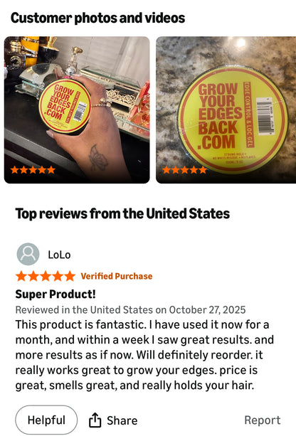 Strong Hold Edge Control & Loc Gel w/ FREE Edge Brush