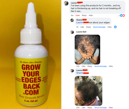 Hair & Edge Growth Oil 2-Bottle Bundle w/ FREE Edge Brush