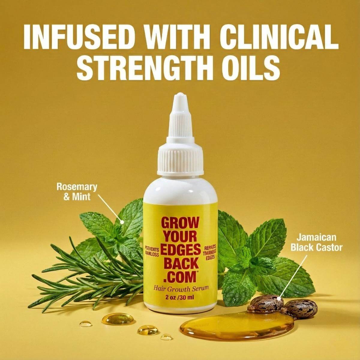 Grow Your Edges Back Hair & Edge Growth System w/ FREE Edge Brush