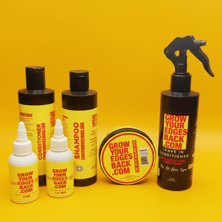 Grow Your Edges Back Hair & Edge Growth System w/ FREE Edge Brush