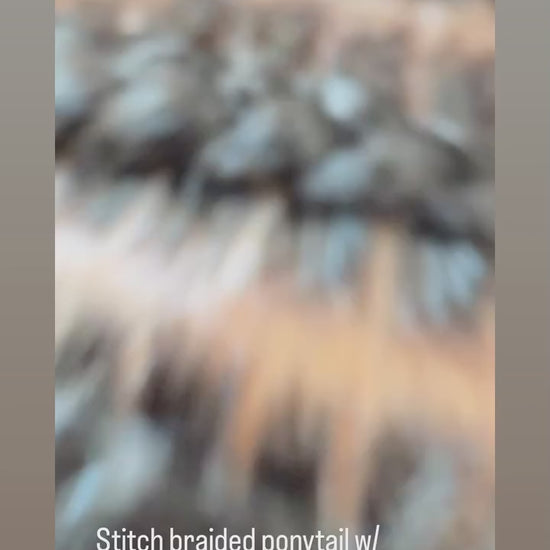 Stitch-braided ponytail with Grow Your Edges Back Edge Control