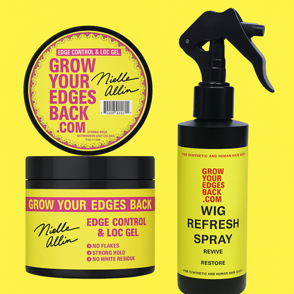 Wig Refresh Essentials (Wig Refresh Spray + Edge Control) w/ FREE Edge Brush